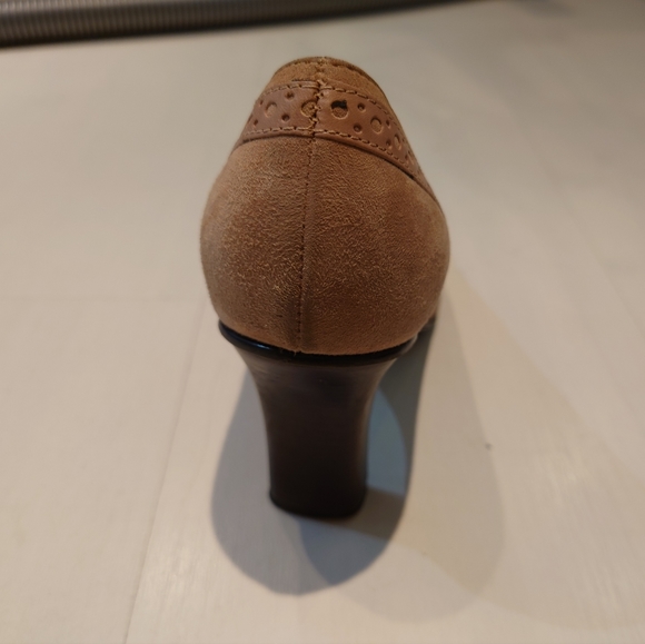 Nine west pink suede heels sz 6.5 - Picture 3 of 4